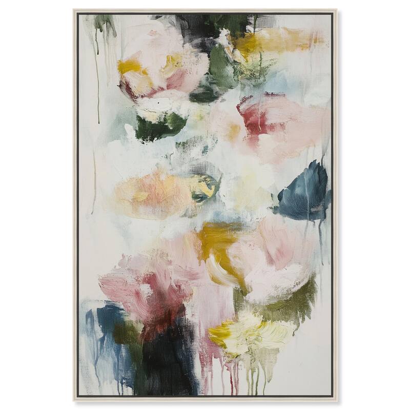 Dripping Colors I Canvas by Art Remedy - Silver - 10" x 15"