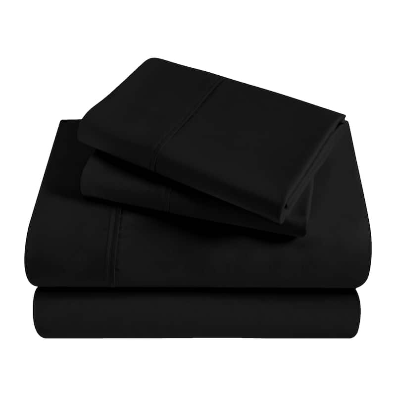 Superior Egyptian Cotton 300 Thread Count Solid Deep Pocket Sheet Set