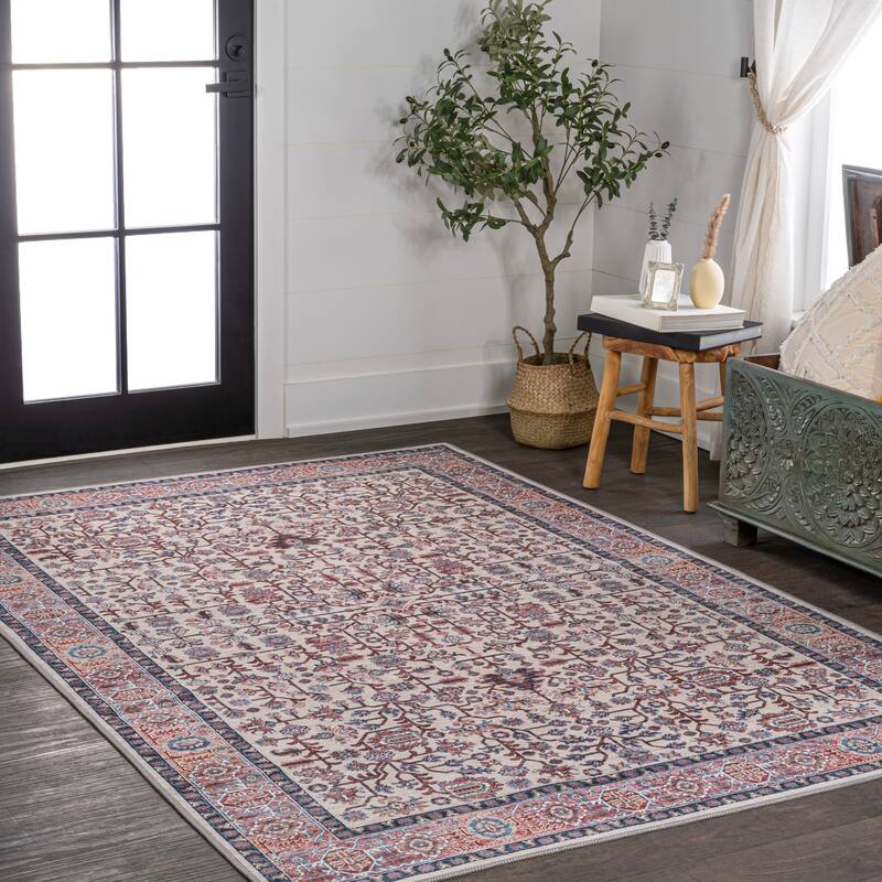 JONATHAN Y Cirali All-Over Persian Machine Washable Area Rug