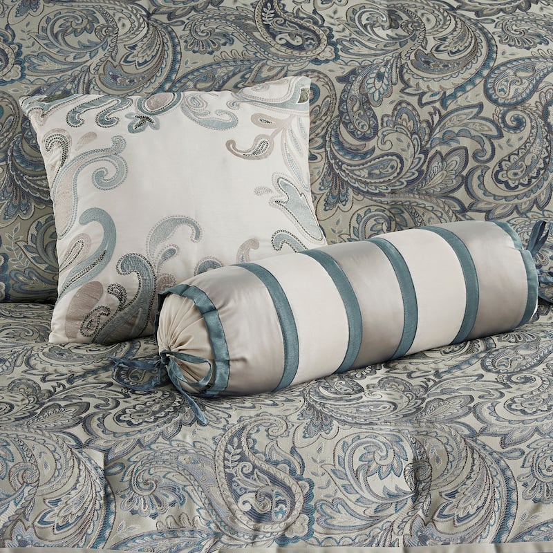 Madison Park Whitman 12 Piece Comforter Set with Cotton Bed Sheets