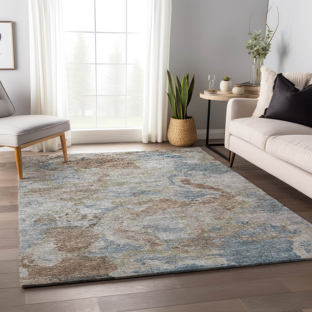 Premium Washable Super Soft Contemporary Abstract Mayfield Rug