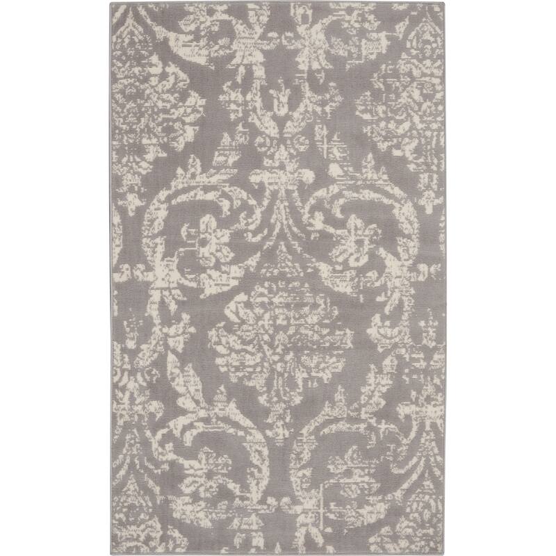 Nourison Jubilant Vintage Farmhouse Damask Area Rug