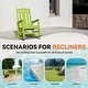 preview thumbnail 51 of 174, Outdoor Patio HDPE Rocking Chiar, Extra Wide Seat & Backrest