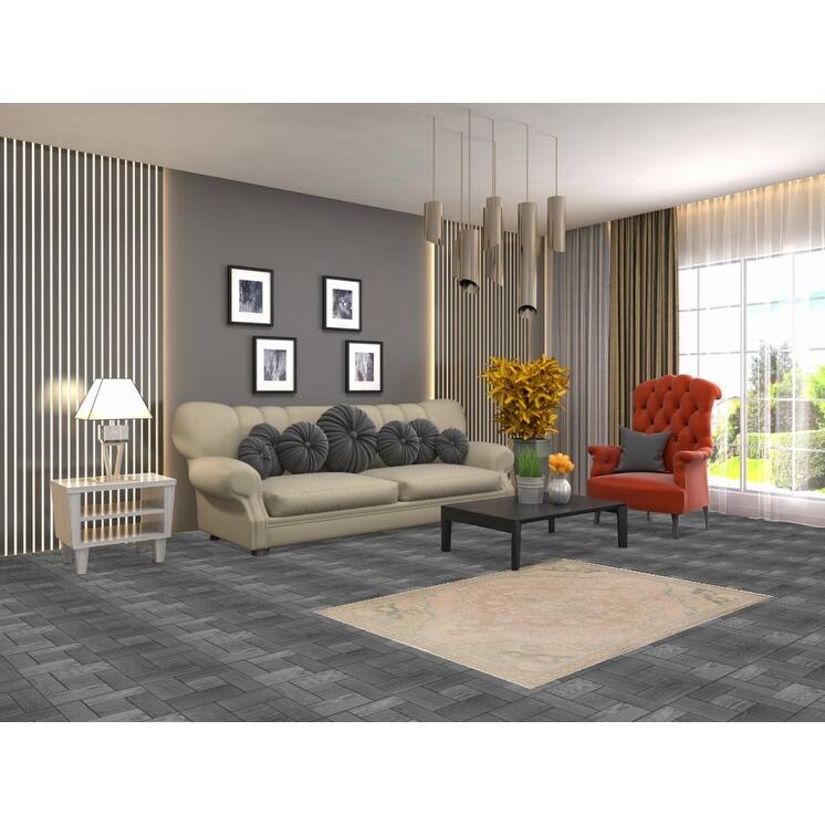 Hand Knotted Oriental 100% Wool Carpet Traditional Medallion Peach Tabriz Area Rug - 4' 8'' X 3' 2''