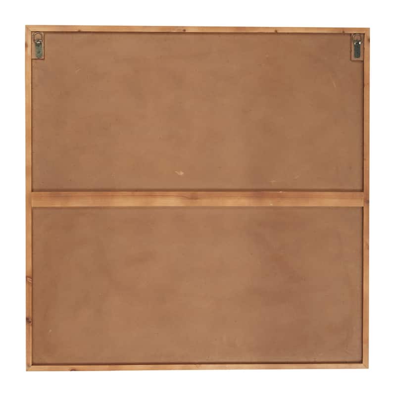 Carved Pattern Wood Wall Decor 33 x 1 - 33 x 1 x 33