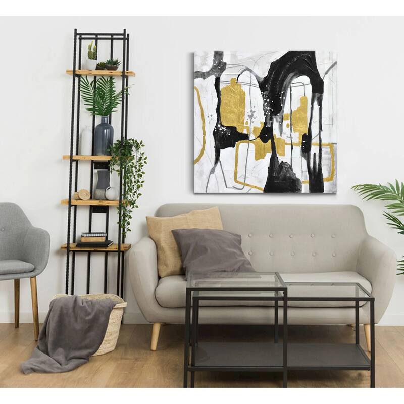 Holy Cow 3D Paint and Leaf on Canvas Wall Art