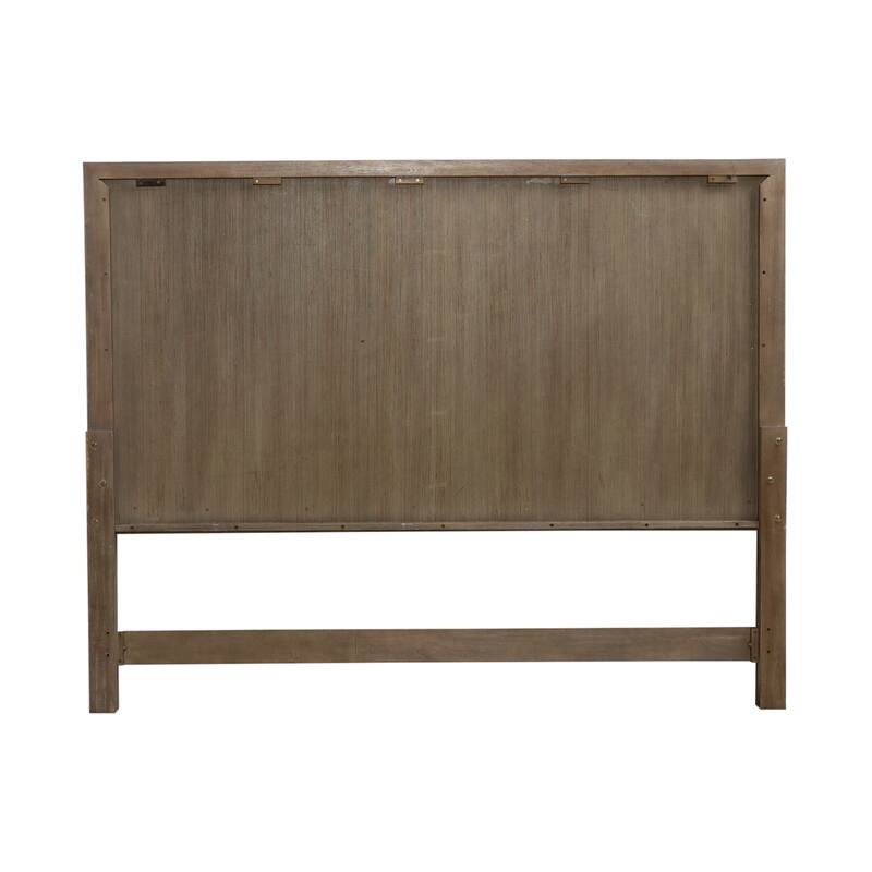 Liberty Furniture Upholstered Headboard in Sandstone Brown Oak - King or Queen