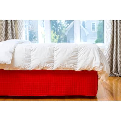 Gouchee Home Grid Bedskirt