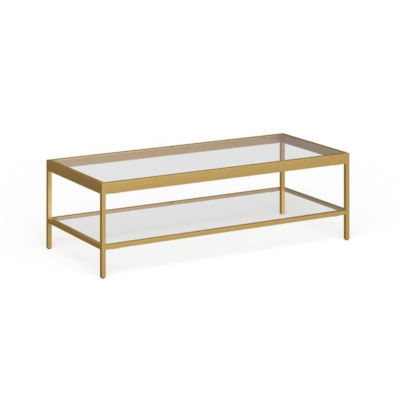 Alexis Metal and Glass Coffee Table