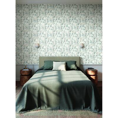 Riverside Avril Chinoiserie 27 In W X 27 Ft L Wallpaper
