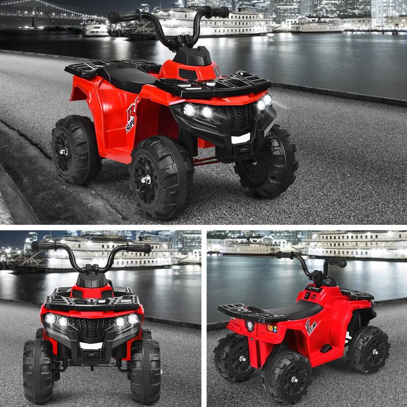 Gymax Kids Ride On Car 6V Battery Powered ATV w/4 Anti-skid Wheels