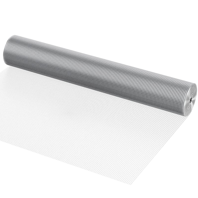 Hardware Cloth, Hot Dipped Galvanized Wire Mesh Roll, Chicken Wire Fencing, Wire Mesh for Rabbit Cages, Garden - Silver - 1/4 inch 36in x 50 ft 23 Gauge