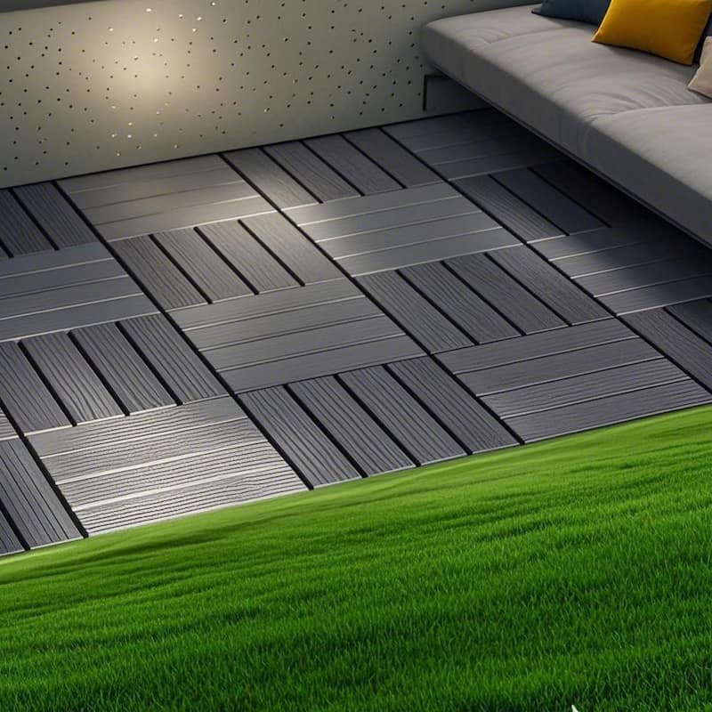 44-Pack 12"x12" Waterproof Tile Flooring - Ideal for Indoor and Outdoor Patios, Poolsides, Balconies and Backyards