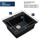 preview thumbnail 38 of 55, Karran Top Mount 25 in. Single Bowl Quartz Kitchen Sink