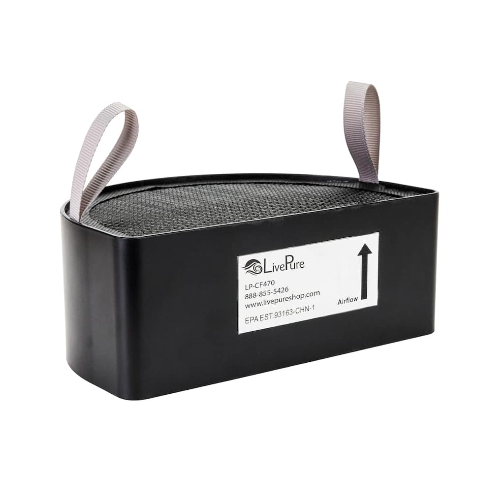 LivePure Replacement Granular Carbon Filter for LP470THP True HEPA Air Purifier w/Granular Carbon Insert
