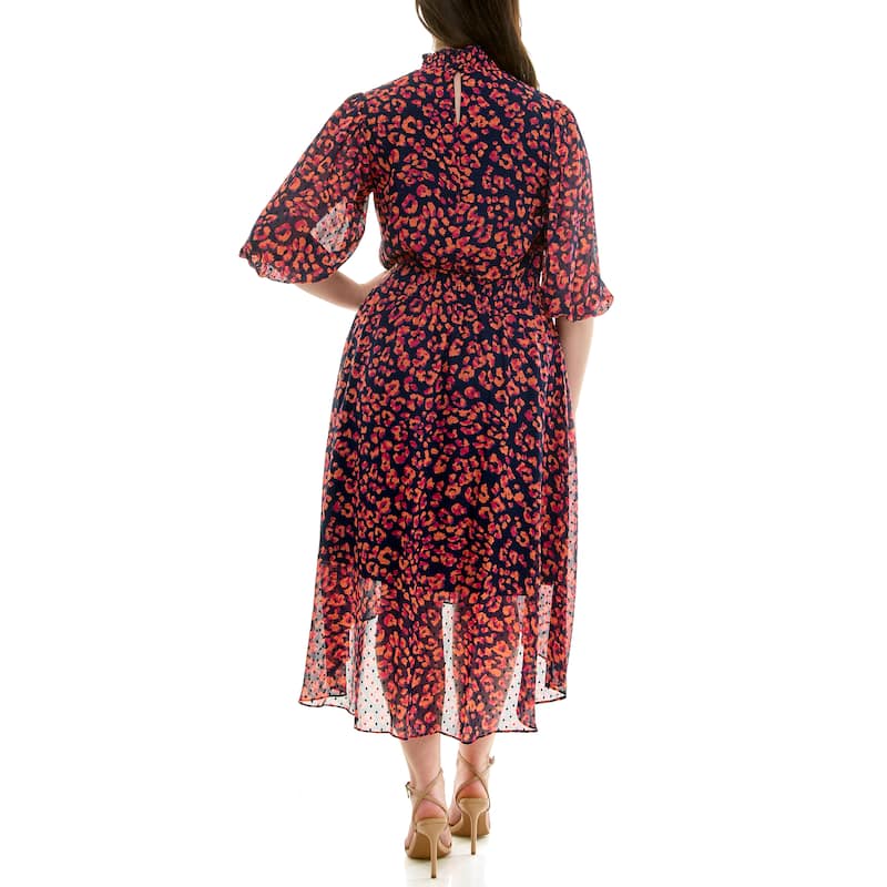 Nanette Lepore Floral Print Midi Dress