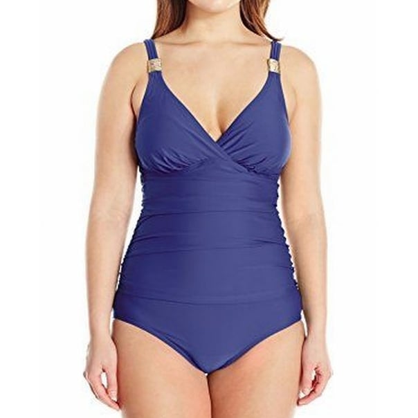 royal blue bathing suit plus size