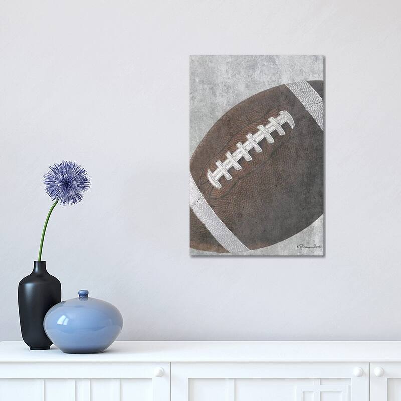 iCanvas "Sports Ball - Football" by Susan Ball Canvas Print - 18x12x1.5