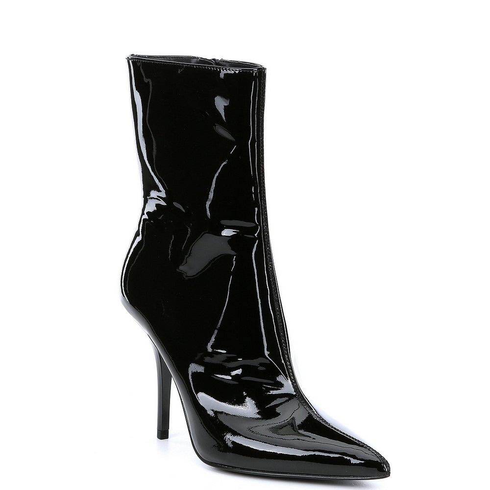 calvin klein mada patent leather bootie