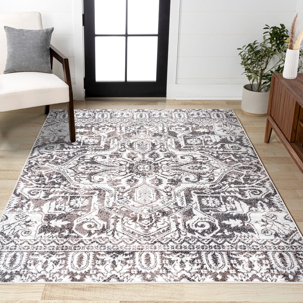 JONATHAN Y Irving Grand Medallion Ornate Area Rug