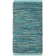 preview thumbnail 76 of 82, SAFAVIEH Handmade Rag Rug Bookem Casual Stripe Cotton Rug with Fringe 3' x 5' - Turquoise/Multi - Rectangle