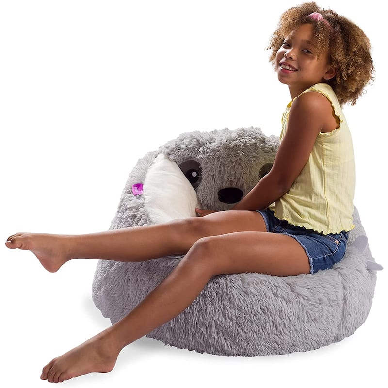 Bean Bag, Soft and Cozy Animal Bean Bag Chair - Child Proof Closure