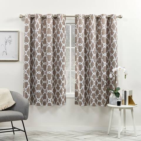 The Curated Nomad Duane Thermal Woven Blackout Grommet Top Curtain Panel Pair
