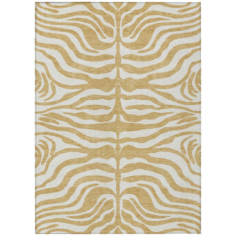 HomeRoots Animal Print Transitional Rectangle Outdoor Rug