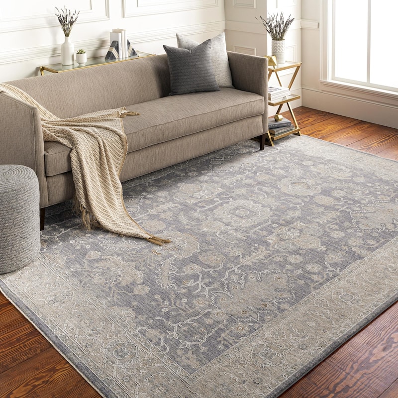 Livabliss Avant Garde Traditional Area Rug - 10' x 13' 11" - Denim - Rectangle