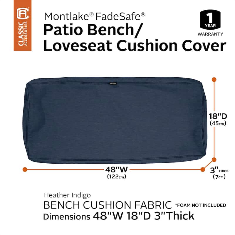 Classic Accessories Montlake Bench/ Settee Cushion Slip Cover