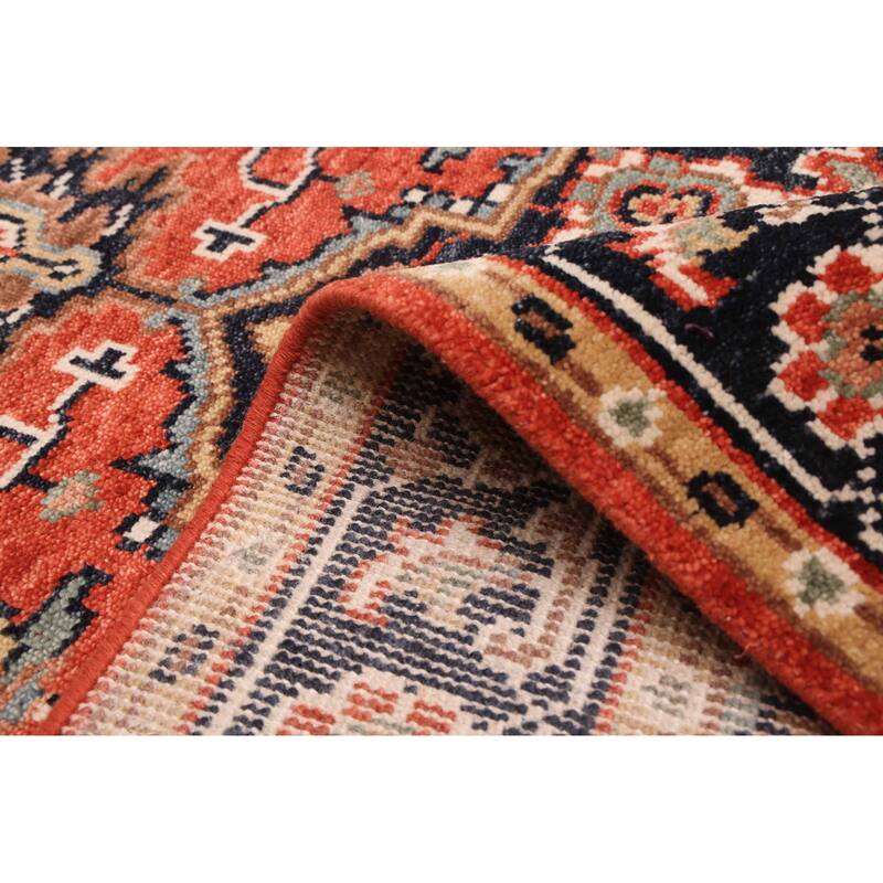 ECARPETGALLERY Hand-knotted Jules Serapi Red Wool Rug - 4'1 x 5'11