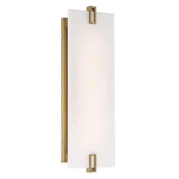 slide 2 of 8, Minka Lavery 921-L Aizen 19" Tall LED Wall Sconce with Faux Alabaster