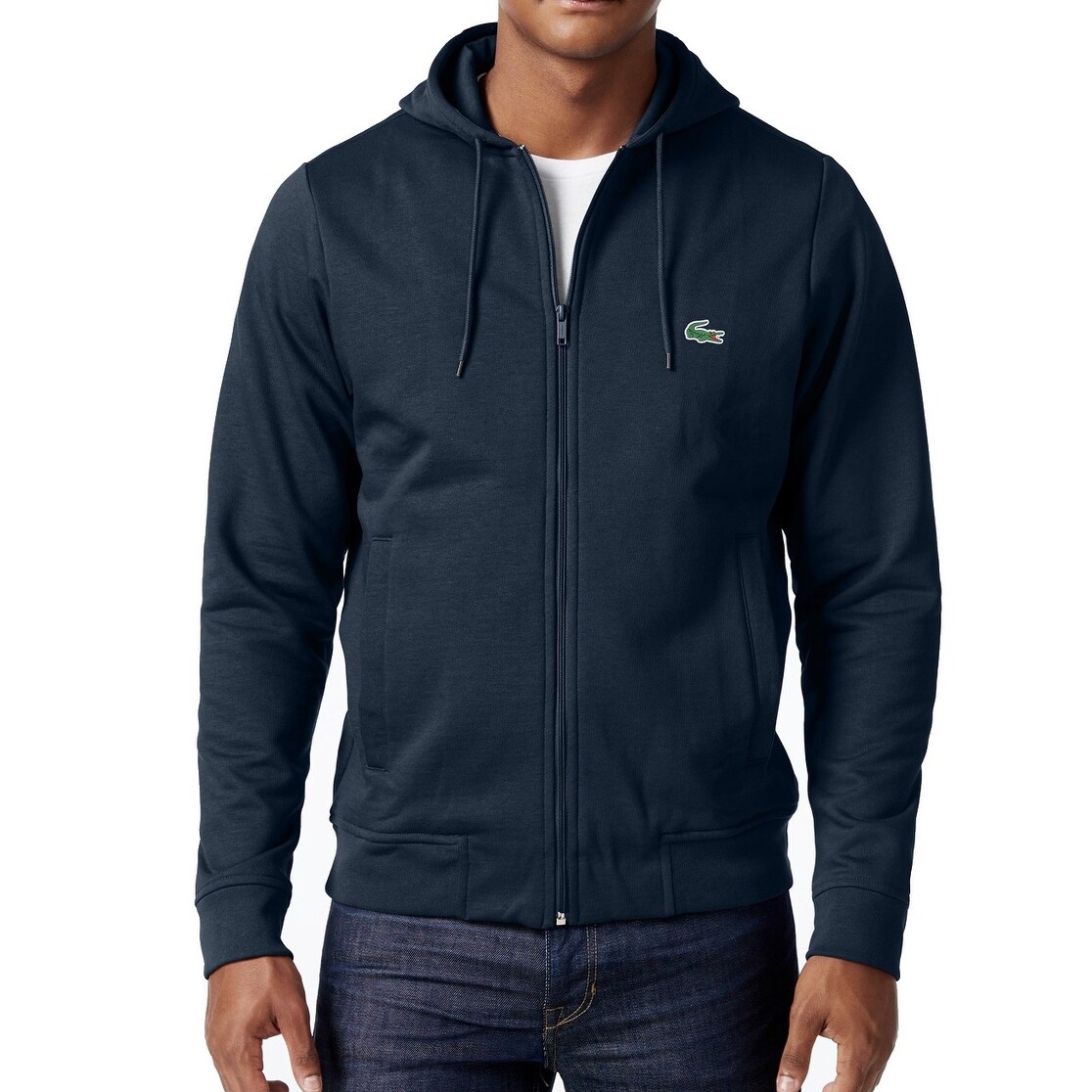 lacoste zipper sweater