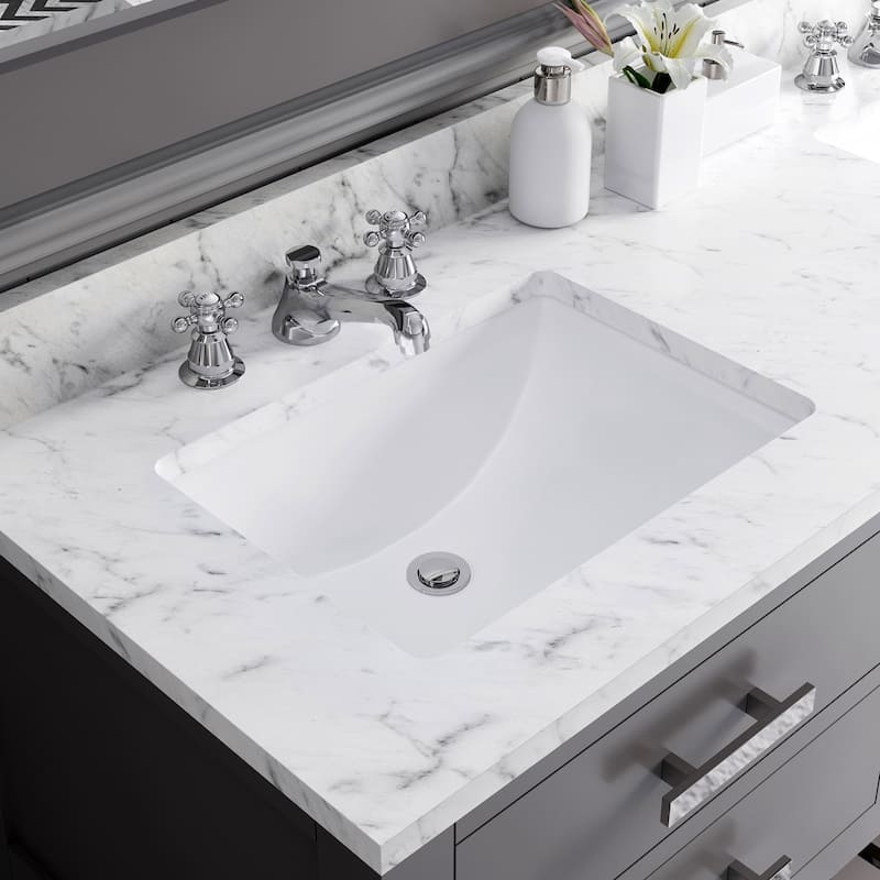 Water Creation Madalyn 60-inch Cashmere Grey Double Sink Bathroom Vanity