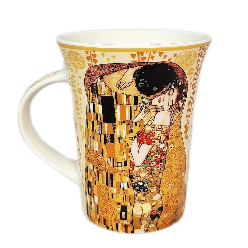 Carmani The Kiss by G.Klimt Porcelain Mug in A Gift Box