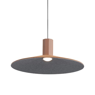 Faroe 20" LED Pendant in Coffee/Black - Brown