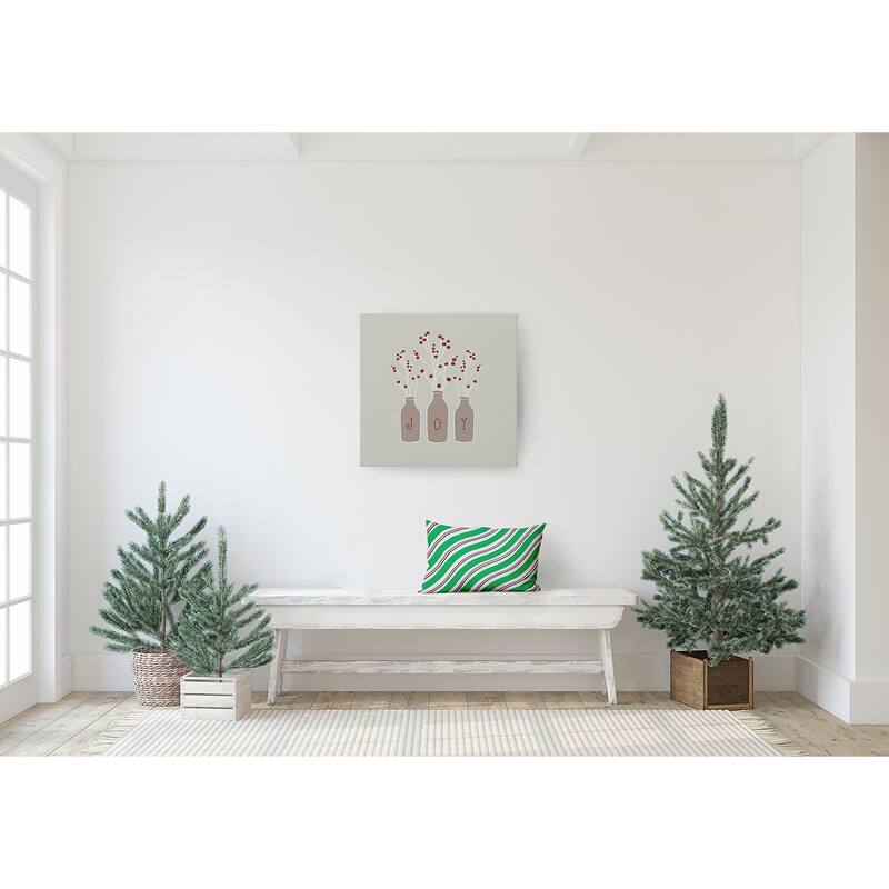 Candy Stripes Christmas Accent Pillow