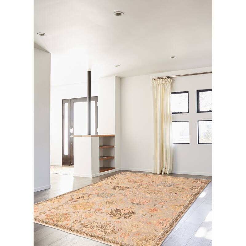 ECARPETGALLERY Hand-knotted Jules Serapi Grey Wool Rug - 9'3 x 12'7