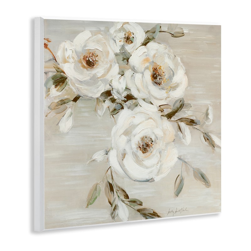 Stupell Neutral Rose Trio Wall Plaque Art Design By Sally Swatland