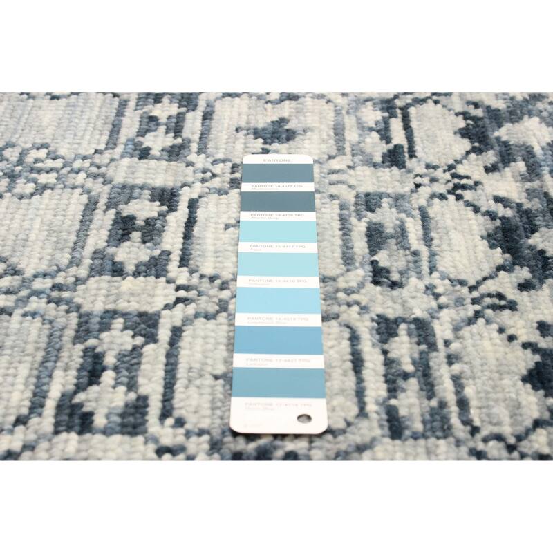 ECARPETGALLERY Hand-knotted Mystique Turquoise Wool Rug - 3'7 x 5'7