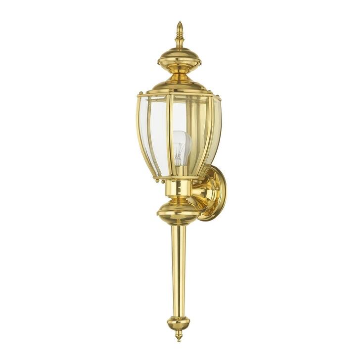 Livex Lighting Outdoor Basics Single Light 25-1/4" High Outdoor Wall