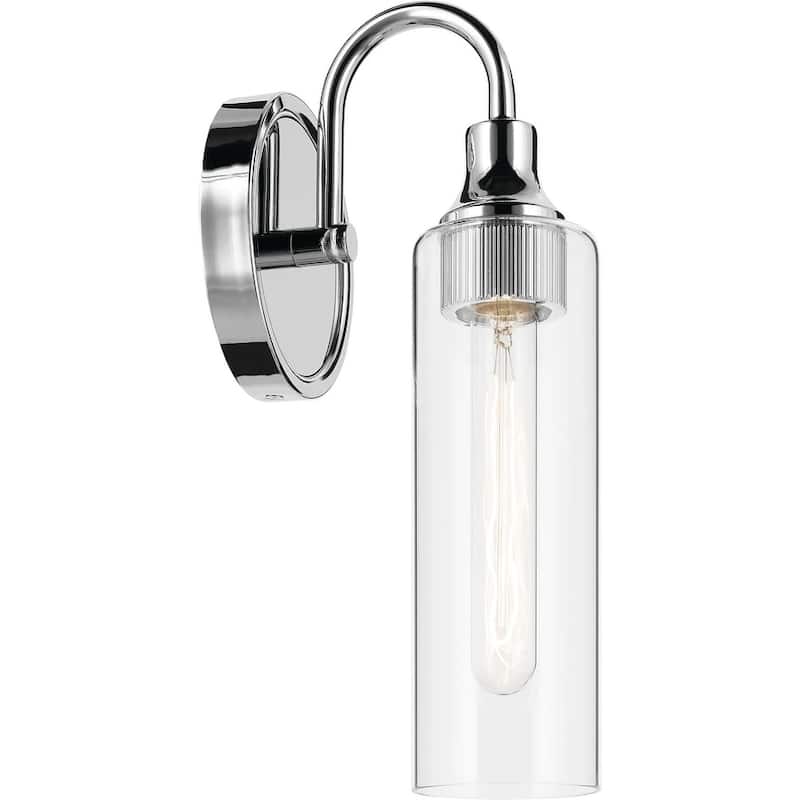 Kichler 55209 Kavi 13" Tall Bathroom Sconce with Clear Glass Shade