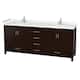 Option Espresso / Carrara Cultured Marble Top / Brushed