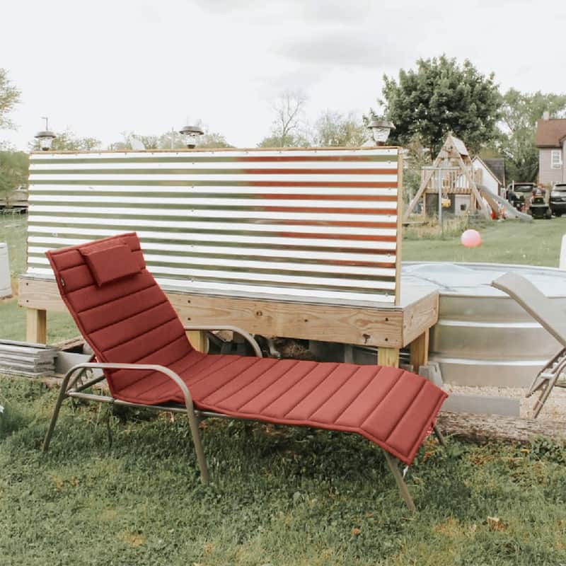 Mushola FadeSafe Chaise Lounge Cushion by Havenside Home