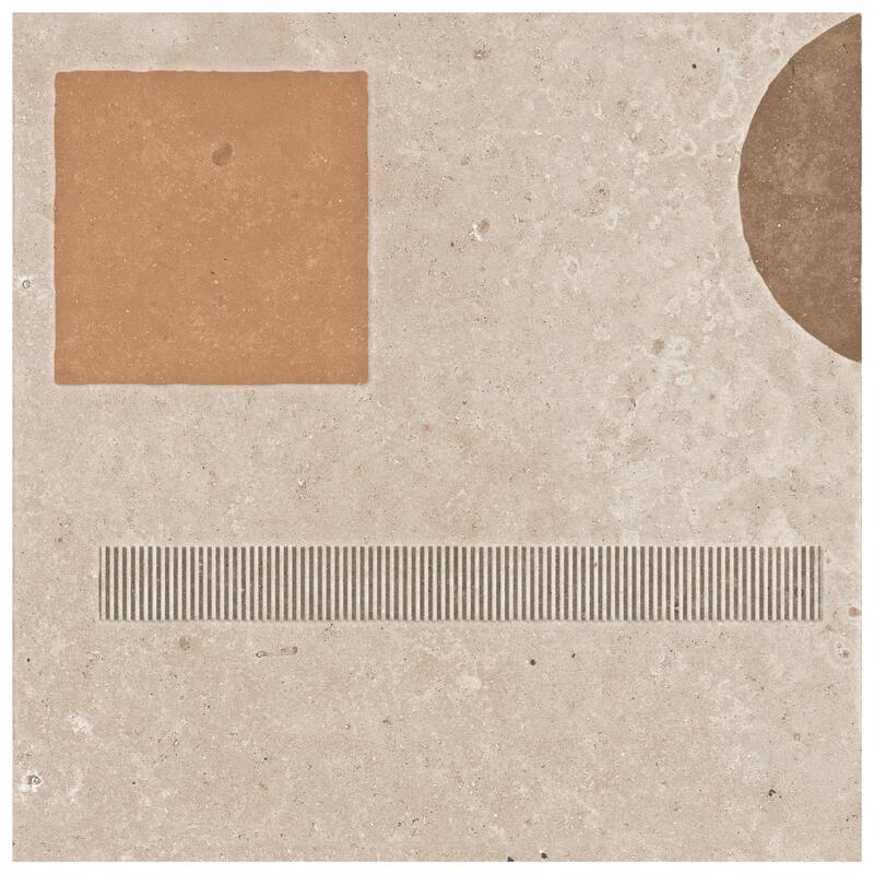 Merola Tile Adagio Decor Element 9-3/4" x 9-3/4" Porcelain Floor and Wall Tile