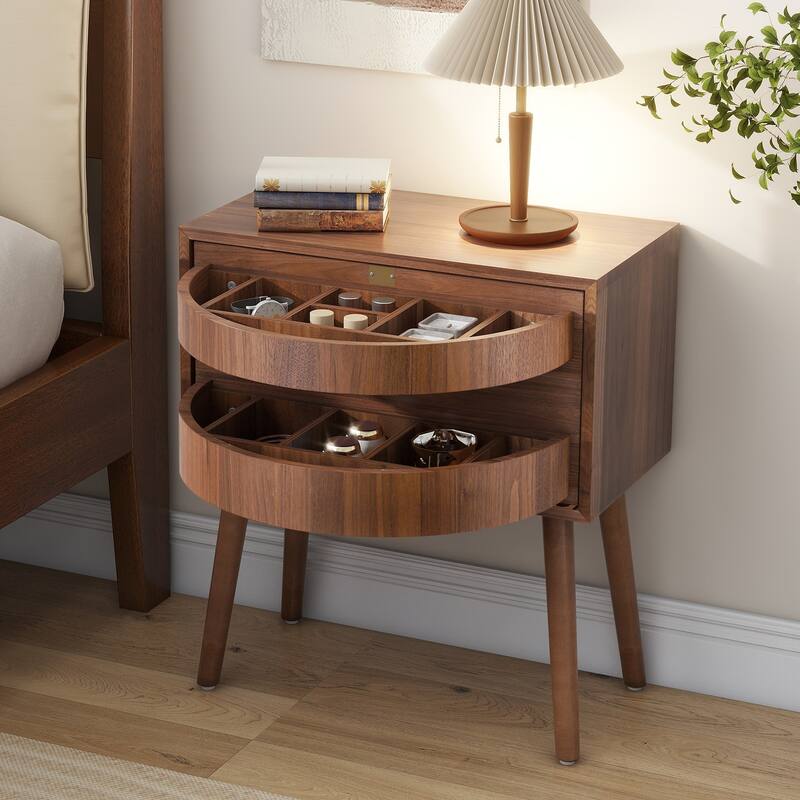 22.25 in Rotating Hidden Compartment Nightstands