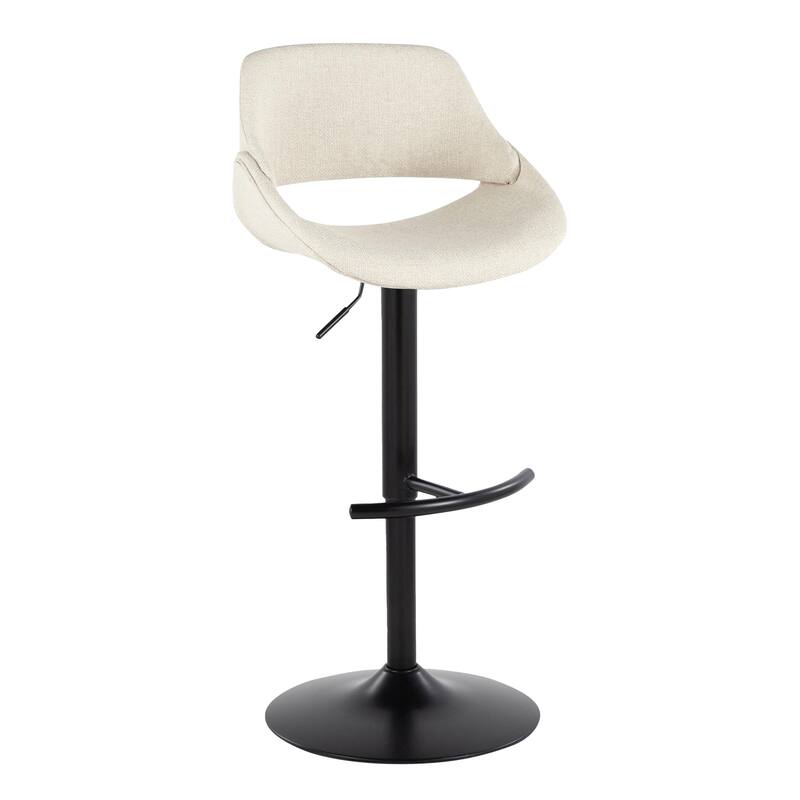 Silver Orchid Svellingen Adjustable Bar Stool with Rounded T Footrest - Set of 2