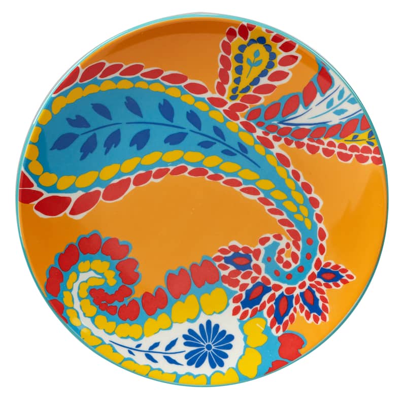 Certified International Damask Floral 8.5-inch Salad/Dessert Plates, 6 Assorted Designs