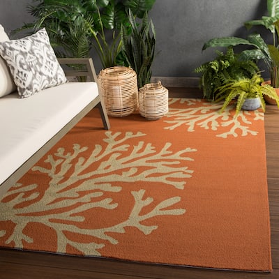 Saint Michaels Indoor/ Outdoor Floral Area Rug by Havenside Home