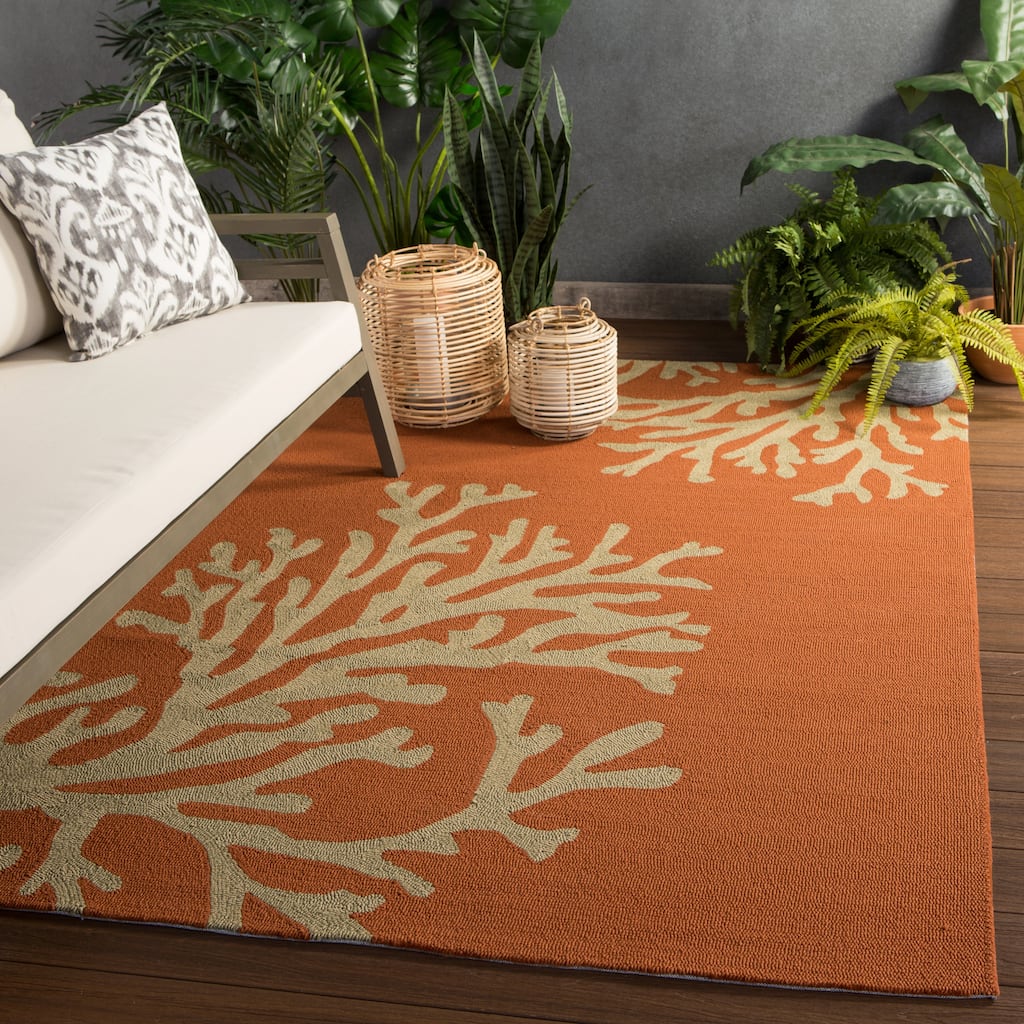 Saint Michaels Indoor/ Outdoor Floral Area Rug by Havenside Home